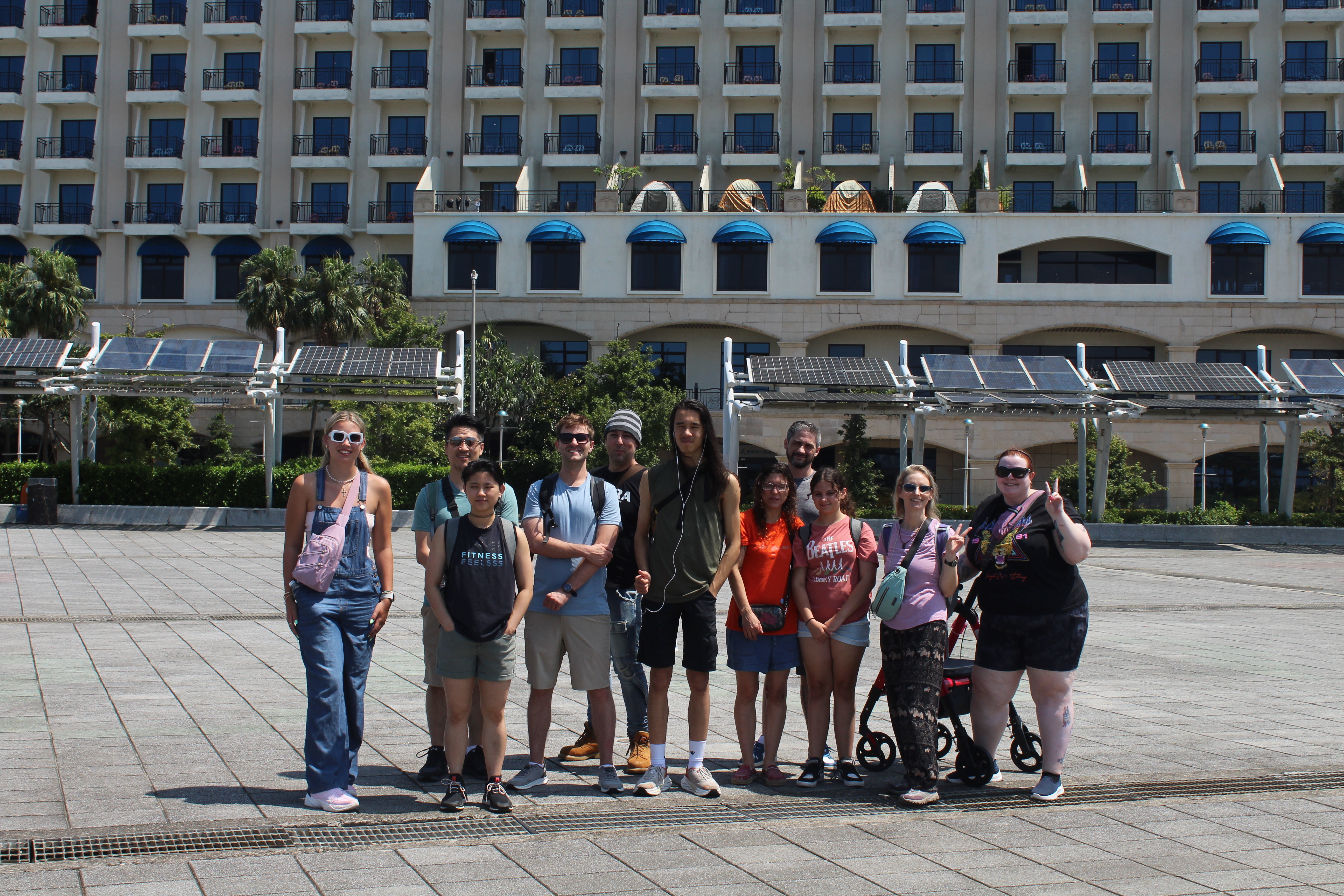 MLC students gathered together during a group excursion
